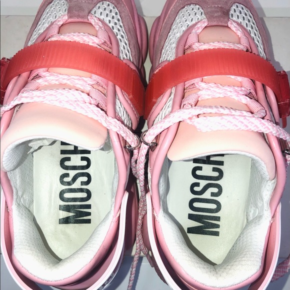 Moschino Pink Roller Skate Teddy Shoes - Picture 6 of 7